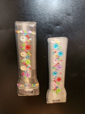 Decorative Magnet Flashlights with Multicolor Gems NIP